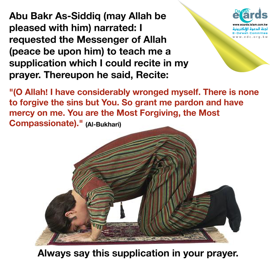 A man prostrate during his prayer.