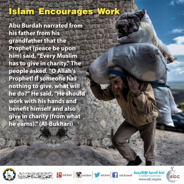 Islam Encourages Work 