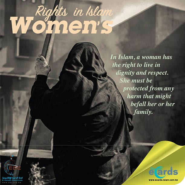 A woman has the Right to live in dignity and respect