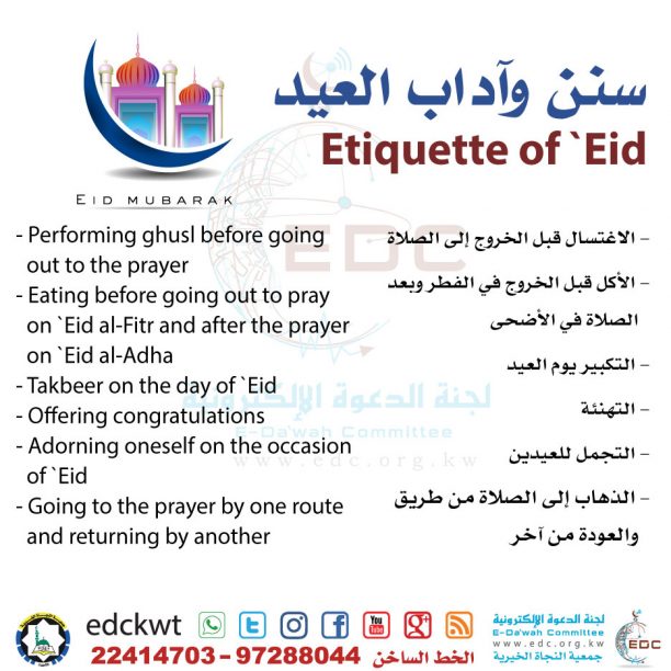 Etiquettes of Eid 