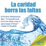 La caridad borra las faltas